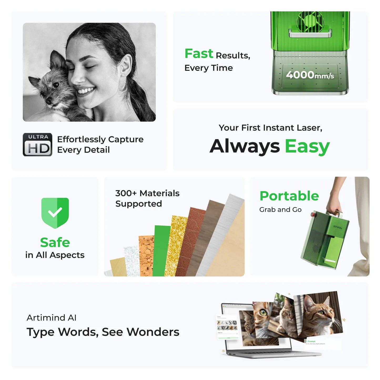 xTool F1 / F1 Lite Fast and Portable Laser Engraver