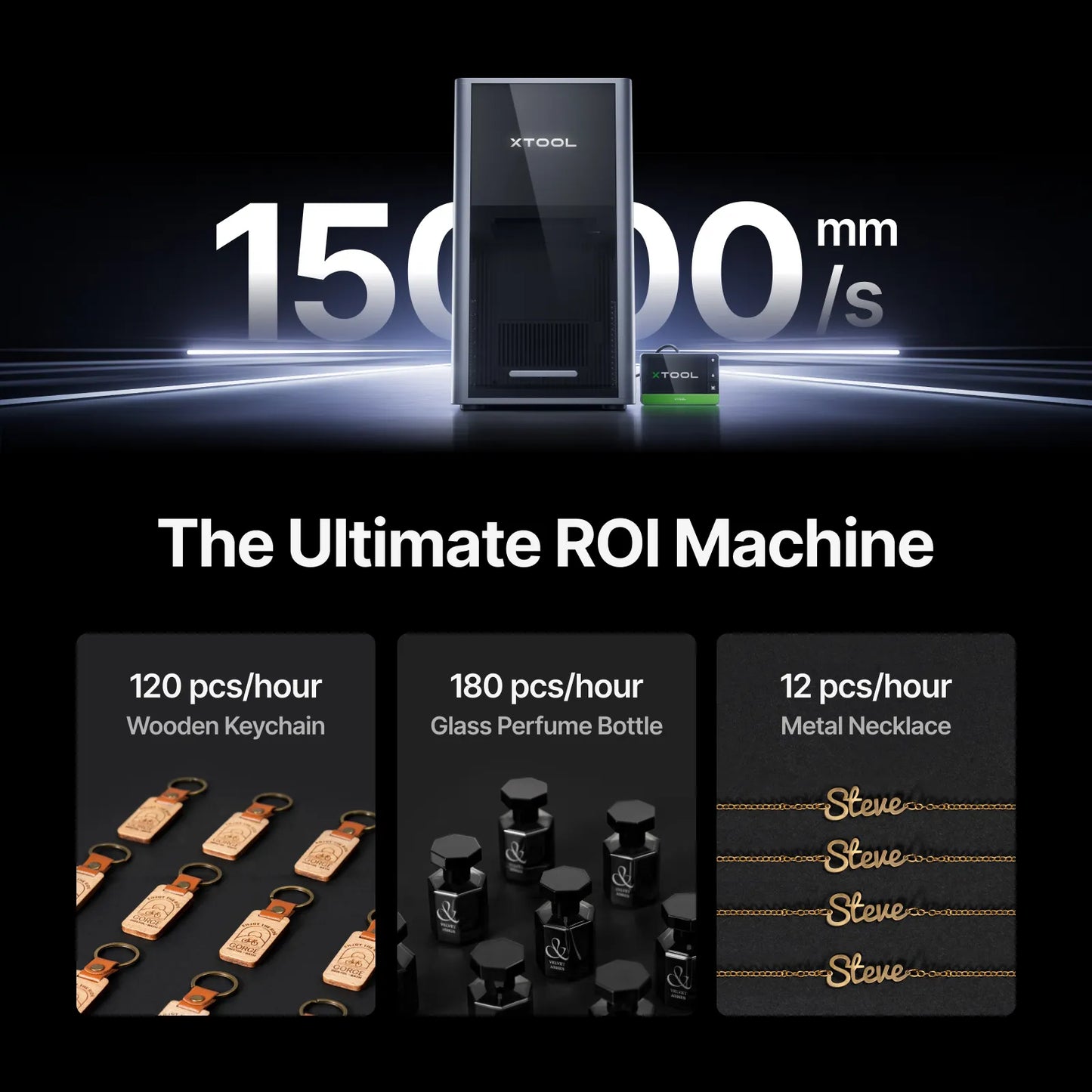 xTool F2 Ultra 60W MOPA Fiber Laser Engraver – Single Unit