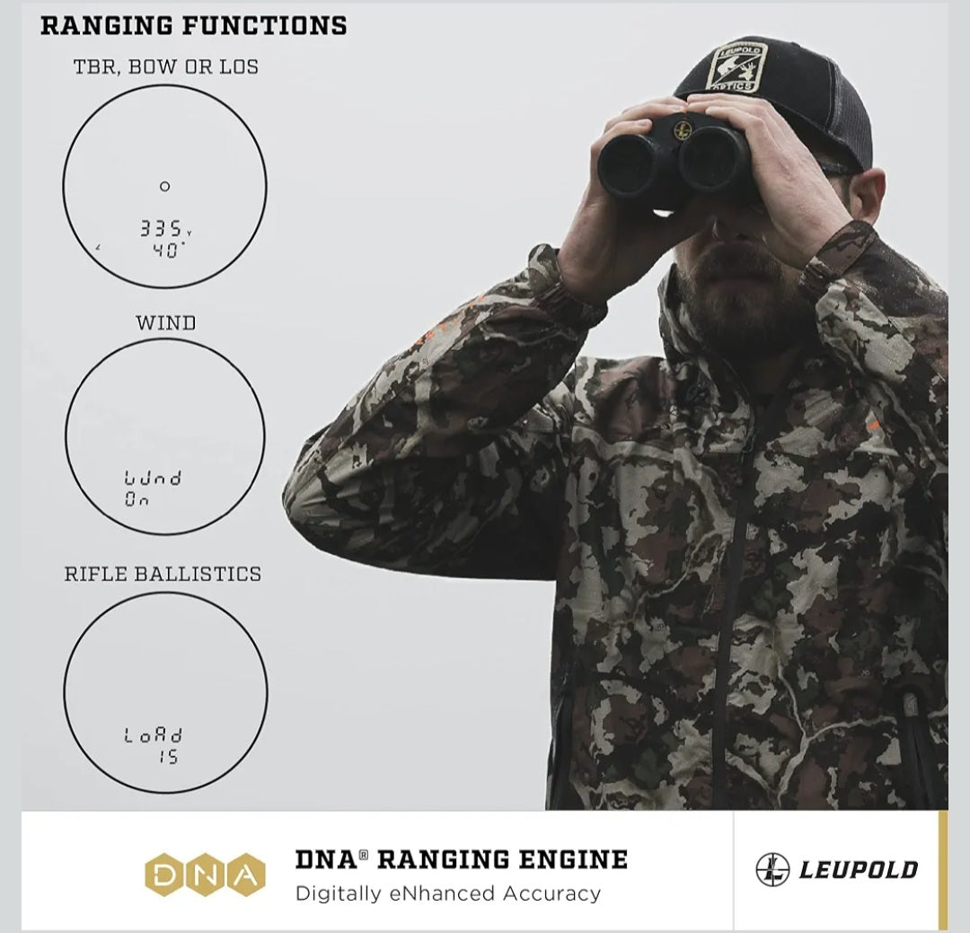 Leupold BX-4 Range HD TBR/W 10x42mm Range-Finding Binocular Shadow Gray