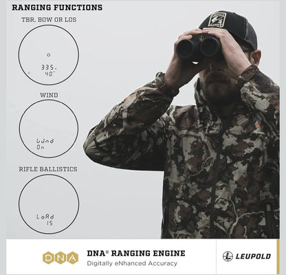 Leupold BX-4 Range HD TBR/W 10x42mm Range-Finding Binocular Shadow Gray